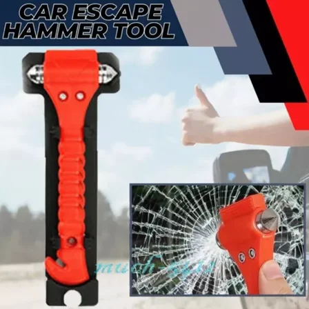 Martillo De Seguridad Emergencia Cortador De Cinturon Ventana Vidrio Hogar Coche