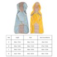 thumbnail image 2 of 4 Sizes Dog Raincoat Waterproof Breathable Lightweight Windproof Pet Hooded Rain Jacket with Safety Reflective Stripe for Small Medium Large Dogs (2 Colors) [L-light blue], 2 of 9
