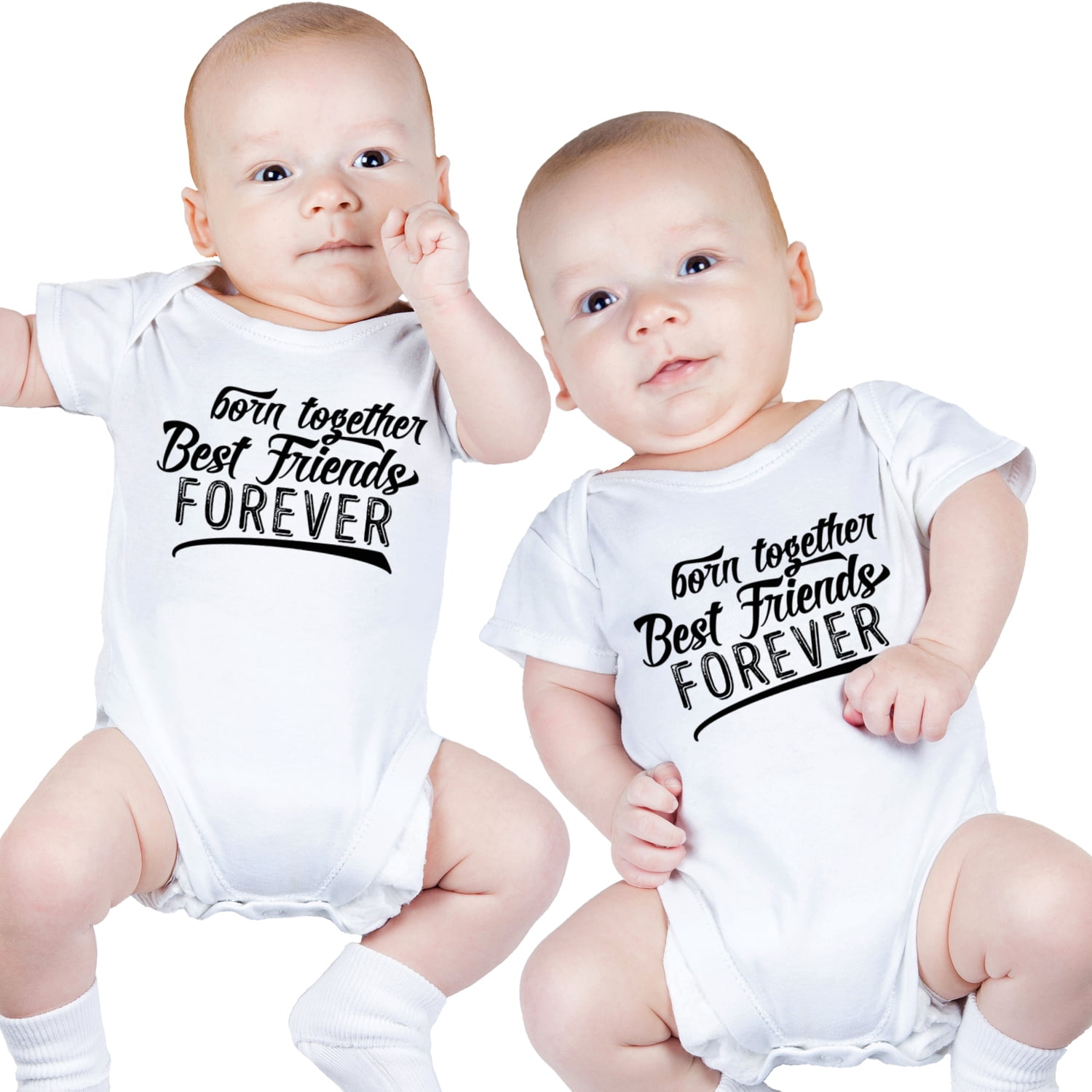 Nursery Decals and More Unisex Bodysuits for Twins, Includes 2 ...