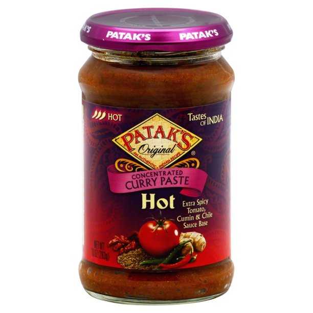 Patak's Original Concentrated Curry Paste, Hot, 10Ounce