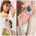 thumbnail image 6 of for Samsung Galaxy Z Flip 6 Wallet Case with Shoulder Lanyard Strap, Crossbody Phone Case with Card Holder Slots for Women Girls, Luxury PU Leather Flip Stand Purse Cover Shockproof Case, Pink, 6 of 9
