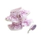 thumbnail image 3 of Conjunto de arnés y correa para perro con diseño de flores, vestido para perro, arnés tipo chaleco para perro, ropa para cachorros de niña y gatitos violeta, 3 of 9