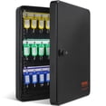 thumbnail image 3 of 48-Key Lockbox with Digital & Key Lock, Steel Security Cabinet - Key Organizer w/ 48 Color Tags, Adjustable Racks & Record Card for School, Office, Hotel, 3 of 11