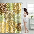 thumbnail image 1 of Cortina de ducha myvepuop de 70 x 70 pulgadas con 12 ganchos de plástico, impermeable, para baño, resistente, lavable a máquina, secado rápido, color azul, talla única, 1 of 8