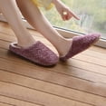 thumbnail image 3 of Fuzzy Slippers House Shoes for Women Men Soft Cozy Warm Plush Bedroom Home Slide Memory Foam Indoor Slip on for Guest, 3 of 7