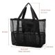 thumbnail image 2 of Bolsa de playa de malla con cremallera 42*38*20cm bolsa grande plegable antiarena para playa bolsa de almacenamiento para ropa, juguetes, toallas, gimnasio, piscina, viajes, 2 of 5