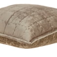 thumbnail image 4 of Nassau Collection Solid Square Stitch Quilted Throw Pillow - 20" - Beige, 4 of 7
