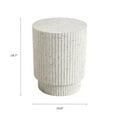 thumbnail image 3 of Sheila Indoor or Outdoor End Table - Stone White, 3 of 5