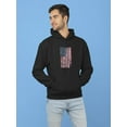 thumbnail image 2 of Usa Flag Scratched Grunge Style Hoodie Men -GoatDeals Designs, Male Small, 2 of 4
