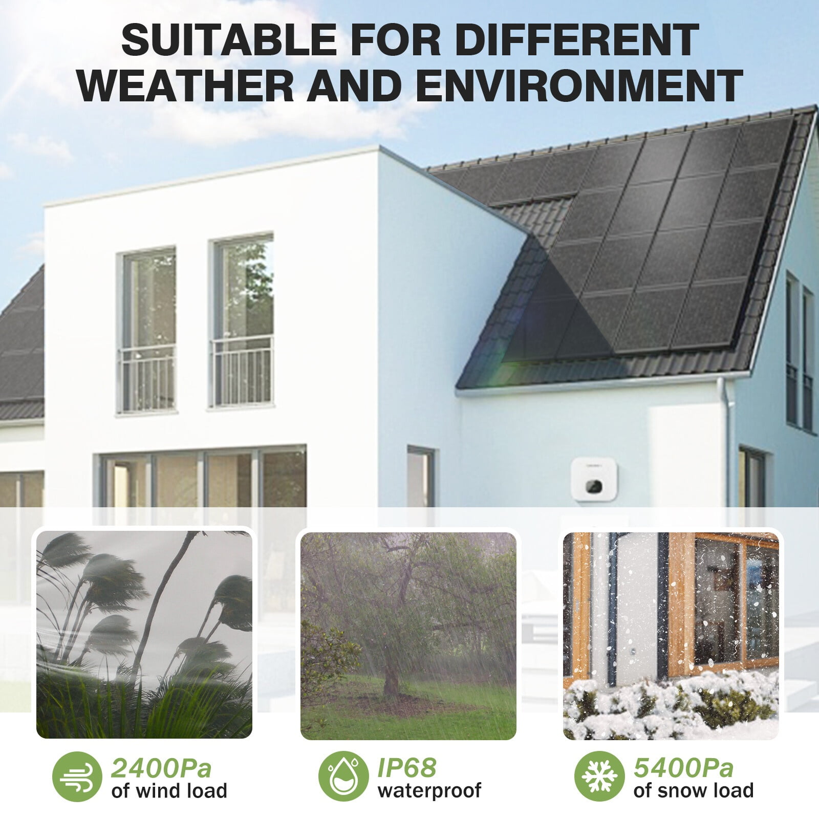 WERCHTAY 18BB N-Type 100 Watt Solar Panel 12V, 26% High-Efficiency, Solar Panel for Power Station, RV, Cabin, Off-Grid Applications
