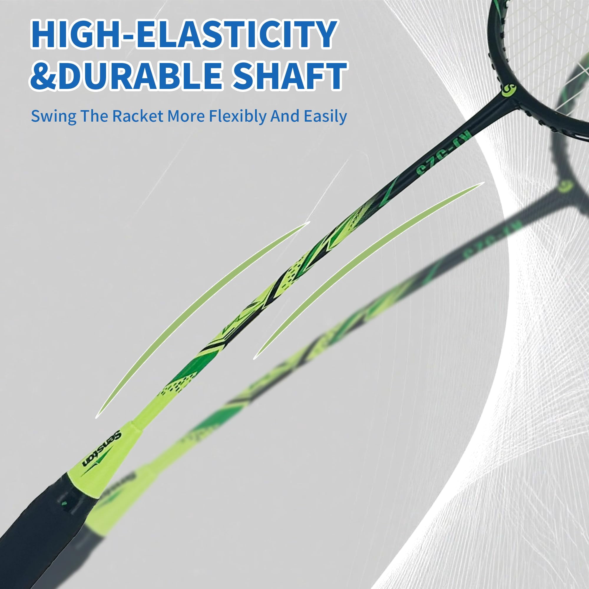 Carbon Composite Badminton Rackets For Beginners - Complete 2-player Kit With Bag | Lightweight & Easy To Use Backyard  Park Indoor Outdoor Play