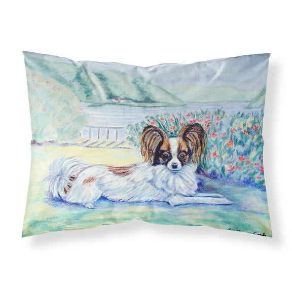 Carolines Treasures 7244PILLOWCASE Papillon Fabric Standard Pillowcase Standard multicolor