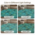 thumbnail image 7 of ODIKA 3'x5' Washable Accent Rug Pet Friendly, Non-Shedding Mat Mosaic Wave Stained Entryway Teal Beachy Nautical Turtle Ocean Playful for Bedside, Nursery Room, 7 of 7