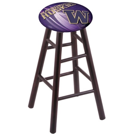 Maple Set Bar Stool Maple Bar Stool in Dark Cherry Finish with Washington Seat by the Holland Bar Stool Co. ()