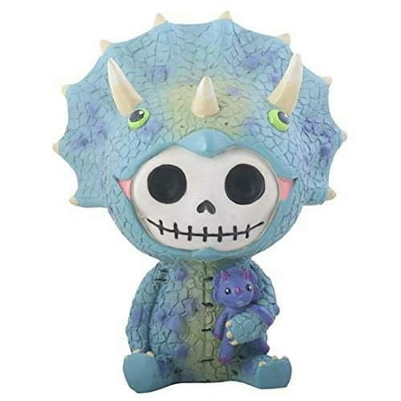 furrybones spike skeleton dressed in a triceratops dinosaur costume figurine new