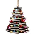 thumbnail image 1 of pdqouc Book Christmas Tree Ornament Creative Christmas Book Car Decoration Christmas Tree Decoration Holiday Home Decoration for Christmas Holiday Party Birthdays Wedding Celebration, 1 of 8