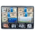 thumbnail image 3 of Play Money Set for Kids – Fake Money for Play and Learning – Kit Includes: Bills, Coins, Credit Card, and Checkbook, 3 of 7