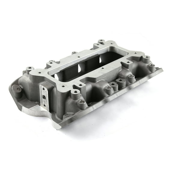 Speedmaster PCE147.1123 Compatible with Ford 351W SVO Windsor 3V ( 4V w/ Tongues ) MidRise Open Intake Manifold [Satin]