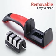 CableVantage Knife Sharpener 3 Stage Steel Diamond Ceramic Coated Kitchen Sharpening Tool US