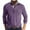 Purple, variant on JIANJIA Mens Polo Shirts Autumn Winter Casual Long Sleeve Classic Plaid Button Pockets Tops Activewear