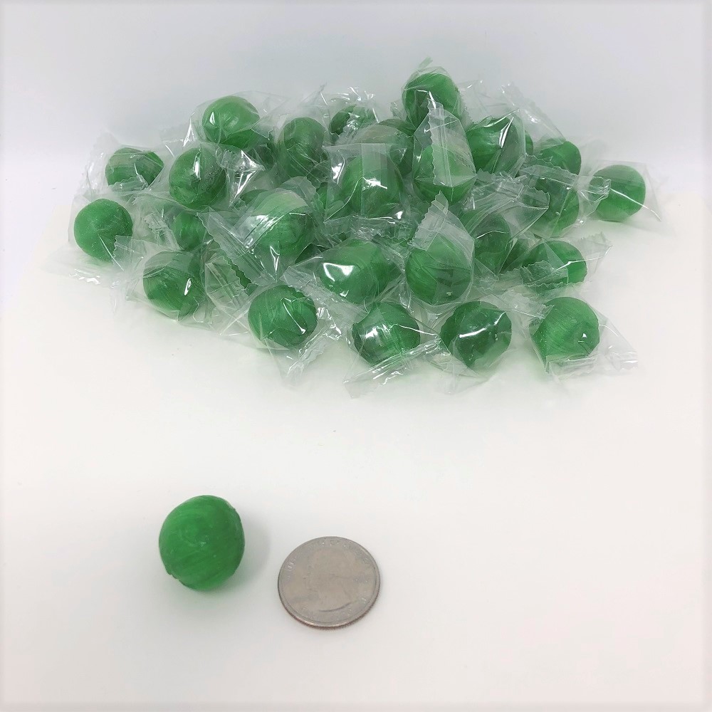 Lime Balls 1 pound green lime candy wrapped hard candy bulk candy