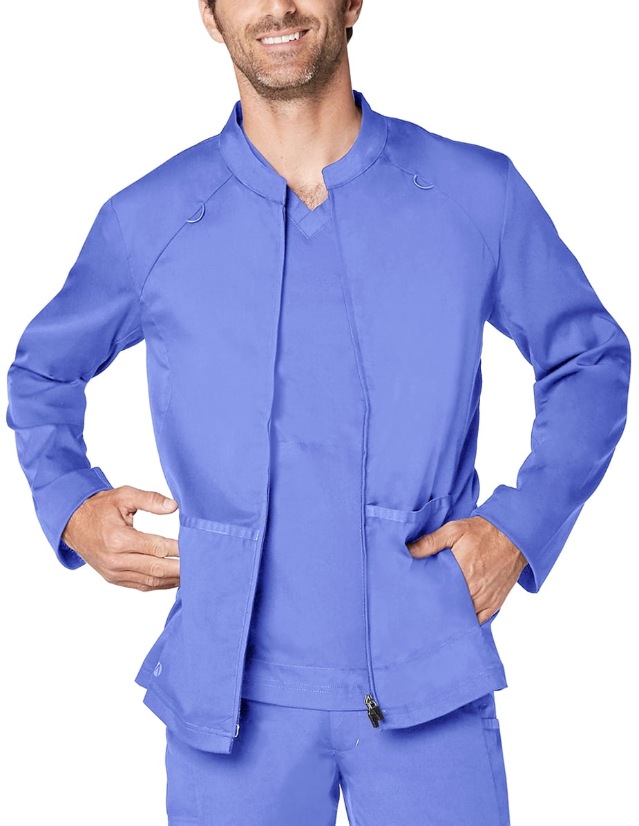 Adar Adar Responsive Scrubs For Men Zip Front Scrub Jacket