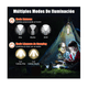 thumbnail image 3 of "Linterna Lámpara Led Recargable Camping Ajustable Emergencia "LAB.G, 3 of 5