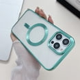 thumbnail image 2 of SaniMore Designed for iPhone 16 Pro Clear Case, Support Mag-Safe Wireless Charging Shockproof Transparent Powerful Magnetic All-Round Protection Phone Case for iPhone 16 Pro, Lightgreen, 2 of 7