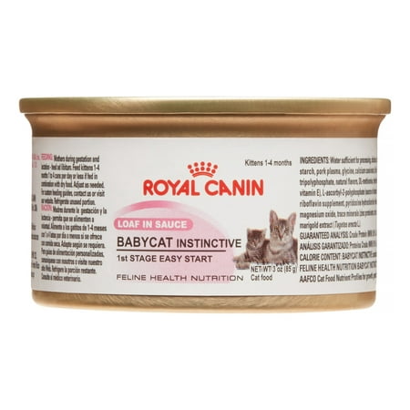 Royal Canin Babycat Instinctive Loaf in Sauce Wet Cat Food, 3 Oz. Cans (24