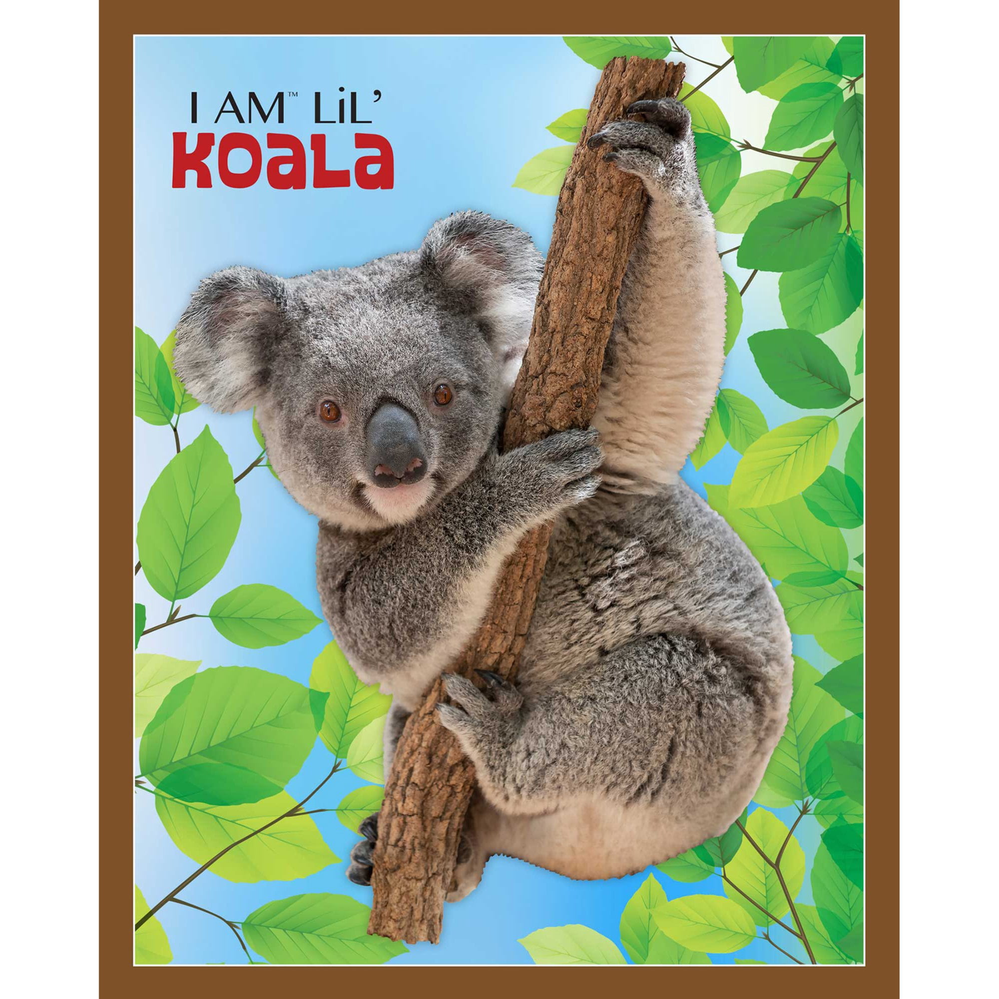 Madd Capp LiL' KOALA 100 Piece Jigsaw Puzzle For Ages 5+ - 4020 - Unique Animal-Shaped Border, Poster Size when completed, Oversized Puzzle Pieces For Easy Handling, Includes Educational Fun Facts