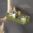 thumbnail image 6 of Adhesive Wall Mounted Bathroom Shelf | No Drill Shower Organizer for Toiletries & Cosmetics | White or Green | 12 x 4.37 Inches | 1-Piece Set, 6 of 6