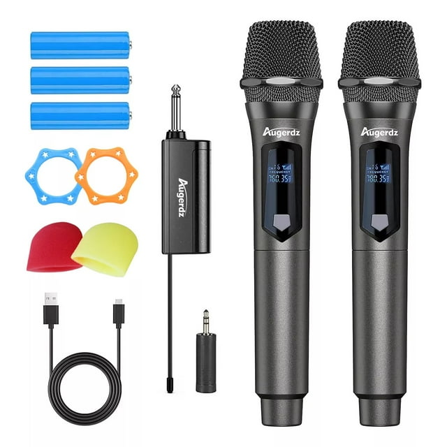 2 Micrófono Inalámbrico Profesional De Karaoke Con Receptor