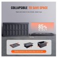 thumbnail image 3 of Collapsible Storage Crates 65L 3 Pack, Folding Plastic Utility Bins with Lids & Handles, Heavy Duty Stackable Containers for Clothes, Toys, Groceries, Car Trunk Organization, 3 of 7