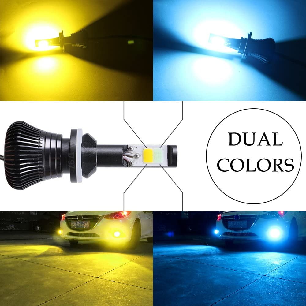 880 881 Fog Light Bulb LED Amber Yellow 