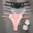 thumbnail image 1 of FINETOO 3 unids/set Sexy algodón encaje mujer Tanga bragas ropa interior S-XL chica Lencería doble correa cintura baja G-string mujer Pantys Tan Jianjun unisex, 1 of 2