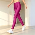 thumbnail image 7 of WLOMHUW Glossy Legging for Women Stretch Slimming Leg Athletic Leggings Lightweight Pants for Dance Hot Pink S, 7 of 7