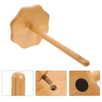 Masteelf 1Pcs Bamboo Wood Tissue Holder Paper Towel Organizer Space-saving Solution for Home Use
