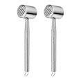 thumbnail image 2 of Dual-Sided Meat Hammer For Kitchen Tools 26.5X6.7CM Loosening Veggies 2Pcs, 2 of 3