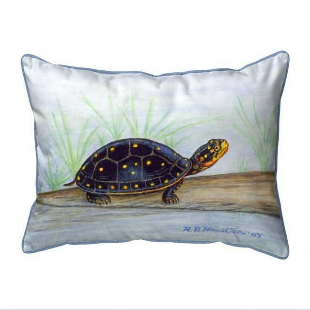 Betsy Drake SN286 11 x 14 Po Petit Oreiller Intérieur et Extérieur pour Tortue Tachetée