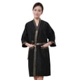thumbnail image 1 of GOOHOCHY Peluquería antiadherente Bata de invitados Ropa de barbería Peluquería Corte de pelo Kimono Suministros de salón, 1 of 7