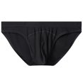 thumbnail image 1 of MYG Mens Threaded Low Waist U Convex Pouch Breathable Briefs Underwear Underpants, 1 of 9
