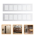 thumbnail image 3 of 2pcs Aluminum Alloy Air Vent Rectangular Ventilation Grille for Wardrobe Cabinet, 3 of 8
