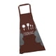 thumbnail image 3 of Bewildely Delantal impermeable a prueba de aceite babero de cocina ajustable con accesorio de cocina de bolsillo, café Type2 NO2 Bewildely HA003509-04, 3 of 6
