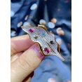 thumbnail image 2 of 1pc High-end Versatile 925 Silver Natural 1.3 Carats Beryl Leaf Design Pendant Brooch Which Can Be Worn In Two Ways For Women, Suitable For Daily Wear, Festive Occasions And As A Gift For The Winter S, 2 of 5