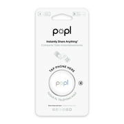 Popl Dot Digital Business Card for Back of Phone - Instantly Share Contact Info, Social Media, Payment, Apps and More - for iPhone and Android - Features NFC Tap & QR Scan (Prism)