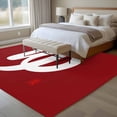 thumbnail image 4 of 5'x7' Area Rugs for Living Room Bedroom, Japanese Style Washable Rug Carpet Runner Indoor Outdoor, Vintage Minimalist ArtRed Non Slip Floor Mats Area Rug for Kitchen, Nursery, 4 of 8