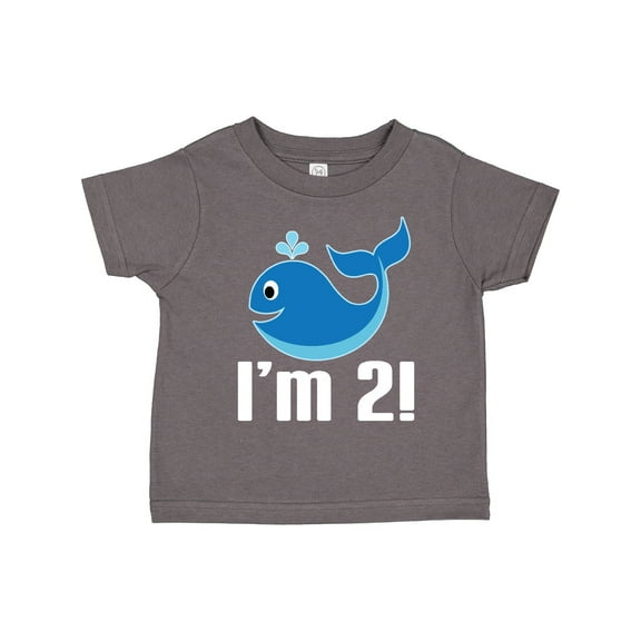 Inktastic 2nd Birthday Whale 2 Year Old Boy Boys Toddler T-Shirt