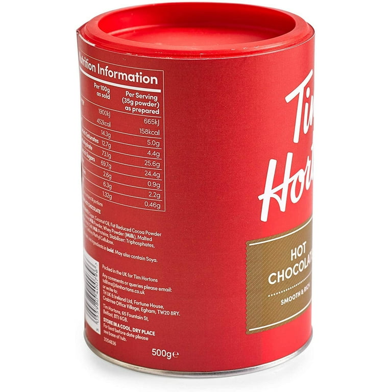 Tim Hortons Hot Chocolate - Rich and Delicious, 500g/17.6oz, (4pk