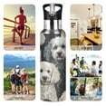 thumbnail image 4 of ALAZA Doodle Puppy Dog Water Bottle Insulated Flask Stainless Steel Straw Lid 20 oz, 4 of 6