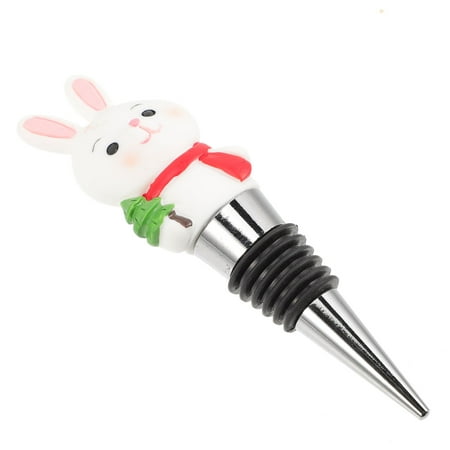 

OUNONA Easter Bunny Wine Bottle Stopper Decorative Rabbit Wine Stopper Easter Gift